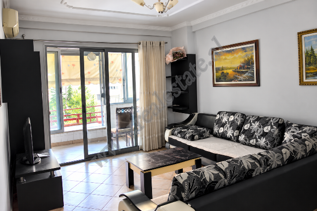 Two bedroom apartment for rent in Henrik Lacaj street in Tirana.
It is located on the 3rd floor of 